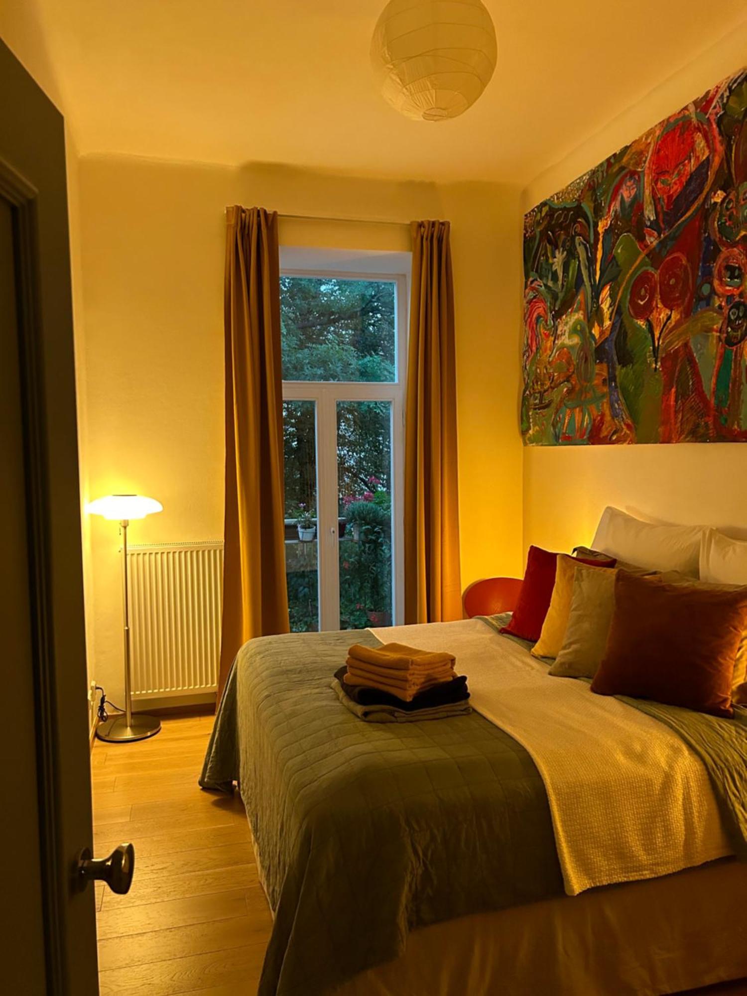 Green Balcony & King Size Bed براغ المظهر الخارجي الصورة